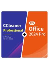 Official CCleaner Professional 1 PC 1 Year CD Key Global+MS Office2024 Pro  Pack